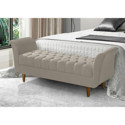 DIVAN BARCELONA 1,30 LINHO BEGE CLARO GRUPO 1- 1/24