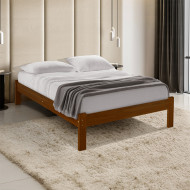Cama Turca Casal Madeira Maciça Castanho