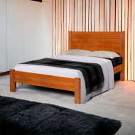 Cama Casal Premium Lara Turca Castanho