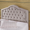 Cabeceira Casal Estofada Cama Box 1,40 Veludo Bege Pavia Com Frame Veneza - 1