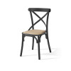 Conjunto Mesa Madeira Maciça Alice 1,20m Com 4 Cadeiras Aço Karina Preto - 3