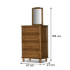COMODA CHICAGO 110 ATR CASTANHO - 2