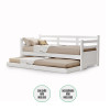 Sofá Cama Enjoy Em Madeira Com Cama Auxiliar - Branca - 3